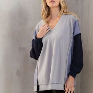 NWT LoveStitch Stitched Together Colorblock Sweatshirt